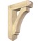 Ekena Millwork Imperial Arts and Crafts Rough Sawn Bracket w/ Offset Brace, Douglas Fir, 8"W x 30"D x 38"H BKT0806X30X38IMP03RDF - alternate 1
